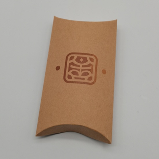 印刷logo枕头形状纸盒