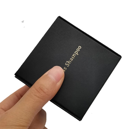 烫金logo黑卡纸盒