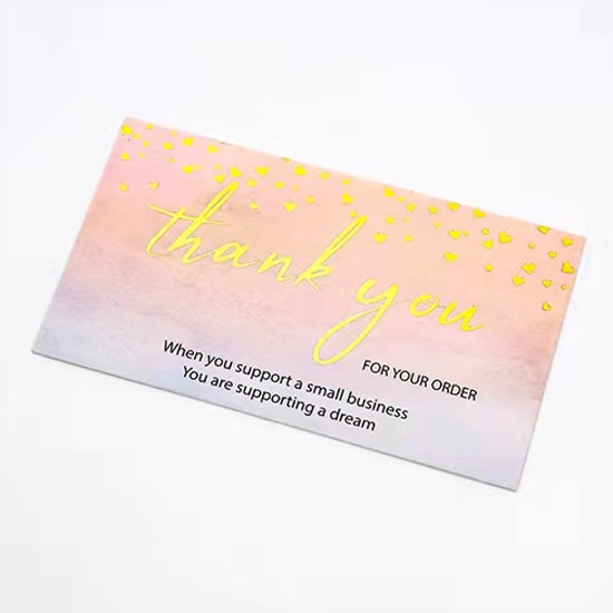 Custom Design Thank you Business Paper Card Printing