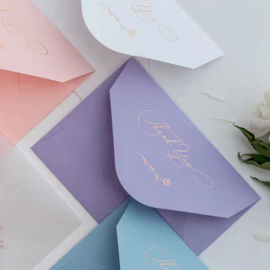 Luxury Foil Stamping Wedding Invitation Envelopes