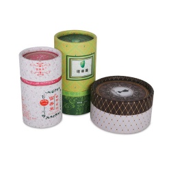 Custom Paper Cardboard Cylinder Packaging Box with Lid