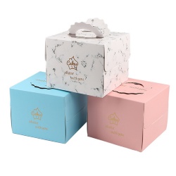 Foil Stamping Cake Box Paper Box