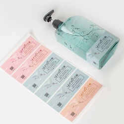 Print Shampoo Bottle Label Sticker Custom Logo Design