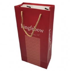 Bespoke Bottled Red Wine Carry Paper Bag Printing