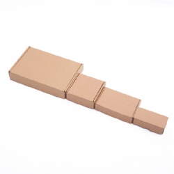 wholesale custom logo brown kraft paper corrugated mailer boxes