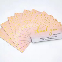 Custom Design Thank you Business Paper Card Printing